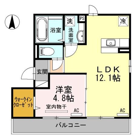 セジュールDH　A棟の物件間取画像